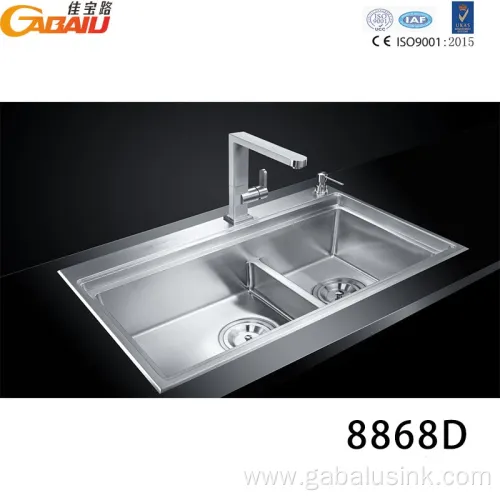Energy saving Commercial Stainless Handmade Kitchen Sink